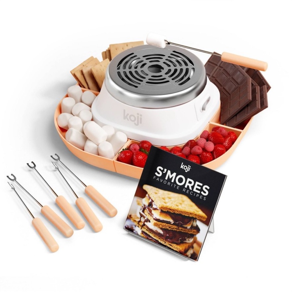 New! Koji S'mores Maker Set: Stainless Steel Indoor Tabletop Smores Kit